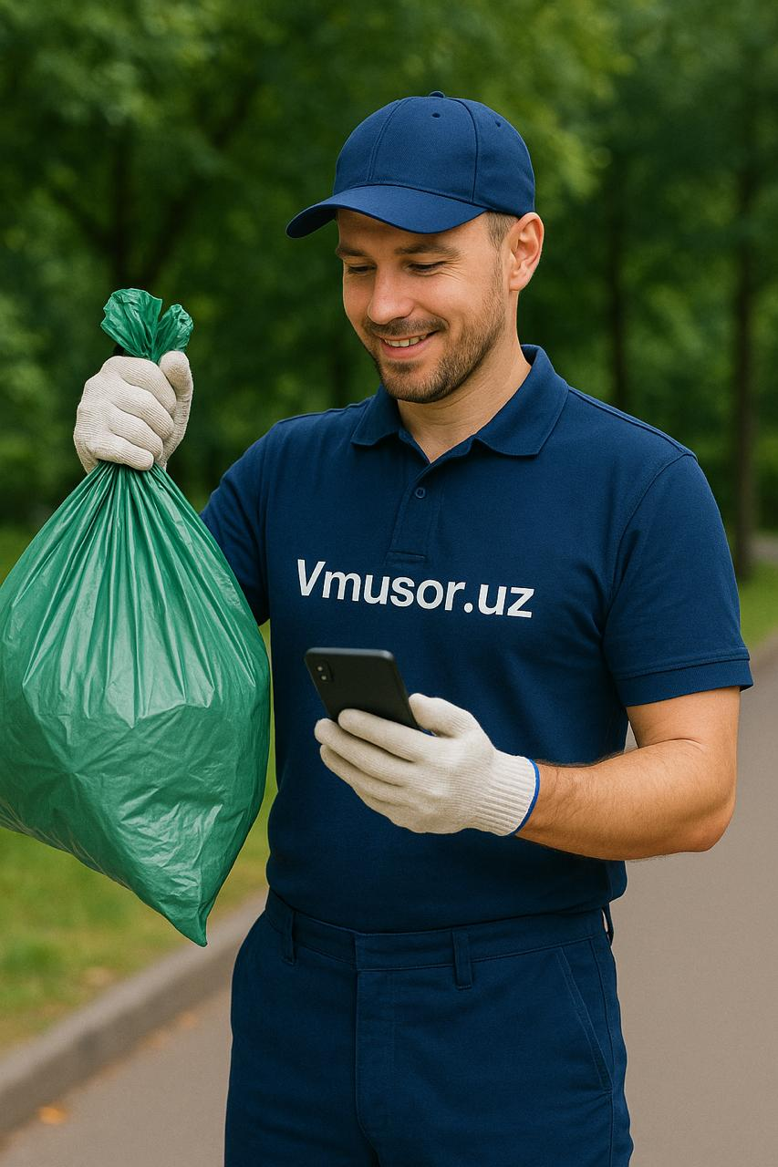 Vmusor.uz professional xodimi